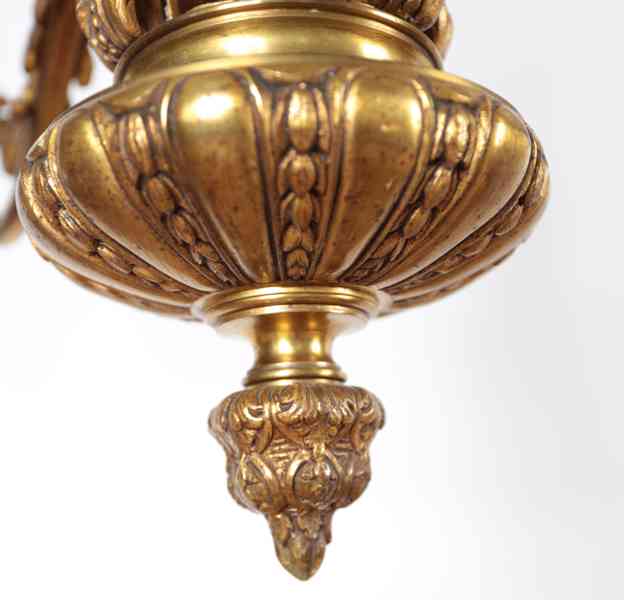 Párové starožitné lustry Mazarin Bronzové - foto 6