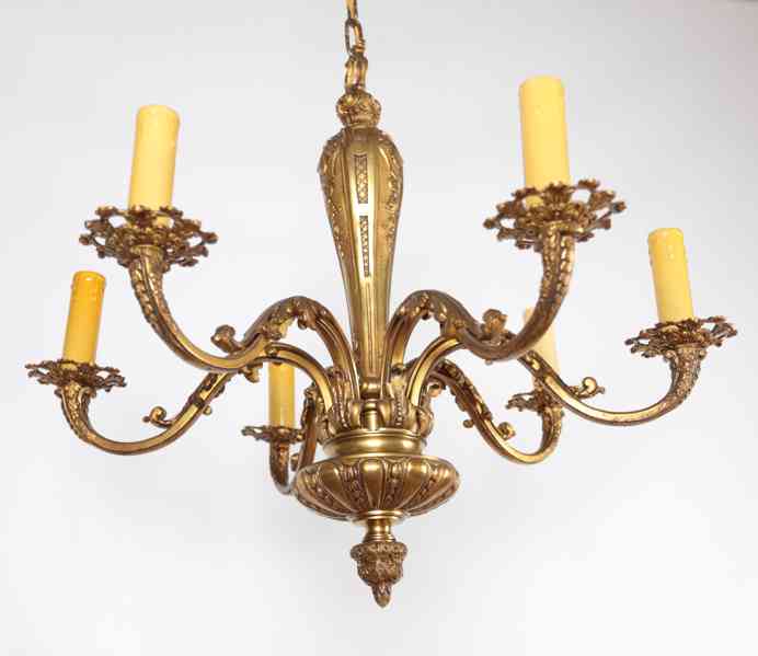 Párové starožitné lustry Mazarin Bronzové - foto 8