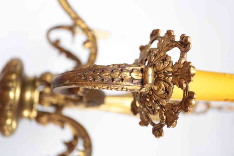 Párové starožitné lustry Mazarin Bronzové - foto 5