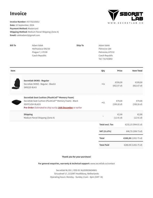 Herní/Ergonomická židle Secretlab TITAN Evo + příslušenství - foto 16