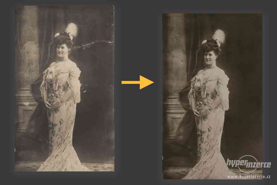 Restaurování starých či poškozených fotografií