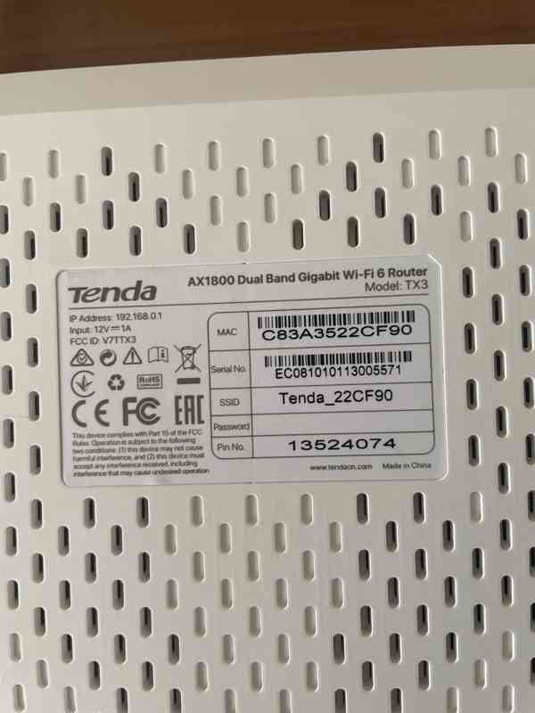 Tenda TX3 - AX1800 Gigabit WiFi 6 router - foto 6