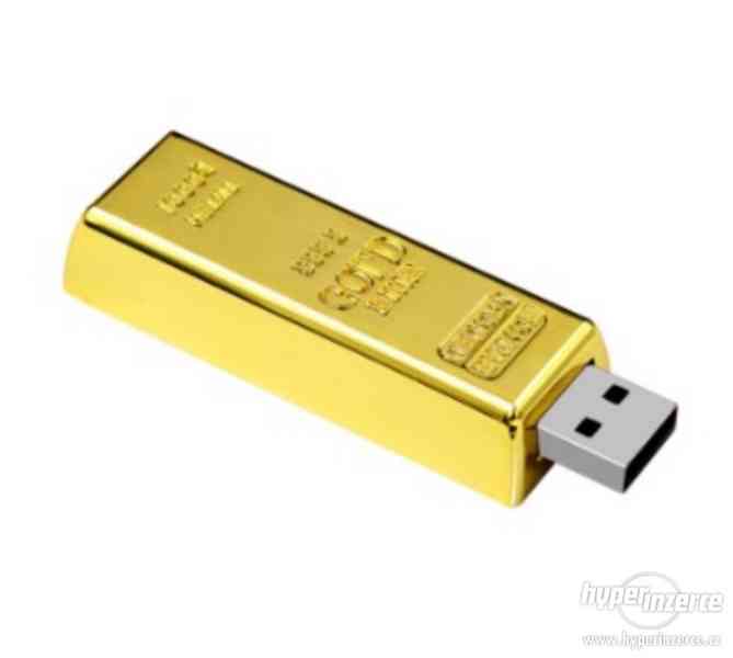 Zlatý slitek USB Flash 8gb - foto 1