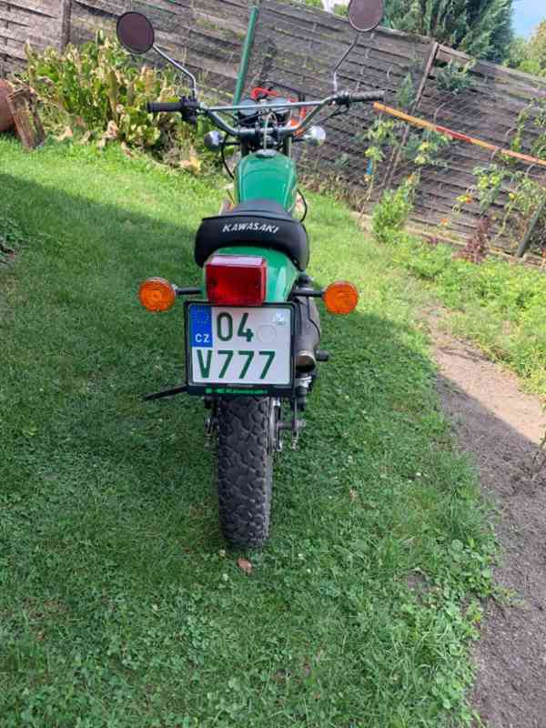 Motocykl Kawasaki KL250, rok výroby 1977, barva zelená - foto 3