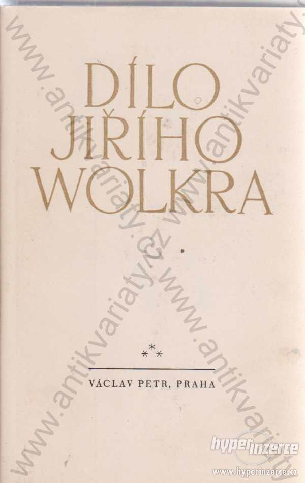 Dílo Jiřího Wolkra Václav Petr, Praha 1948 - foto 1