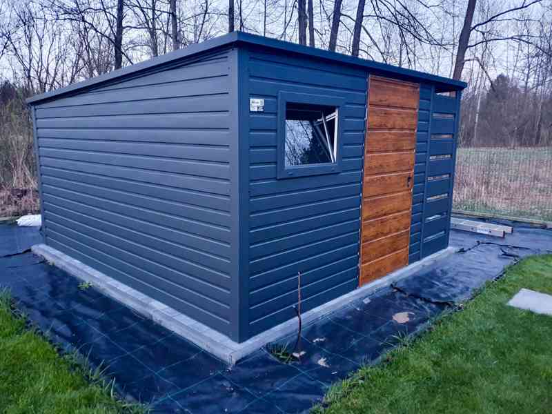 Zahradní domek 3x4 přístřešek 1x4 dveře - okno - okapy TS623 - foto 4