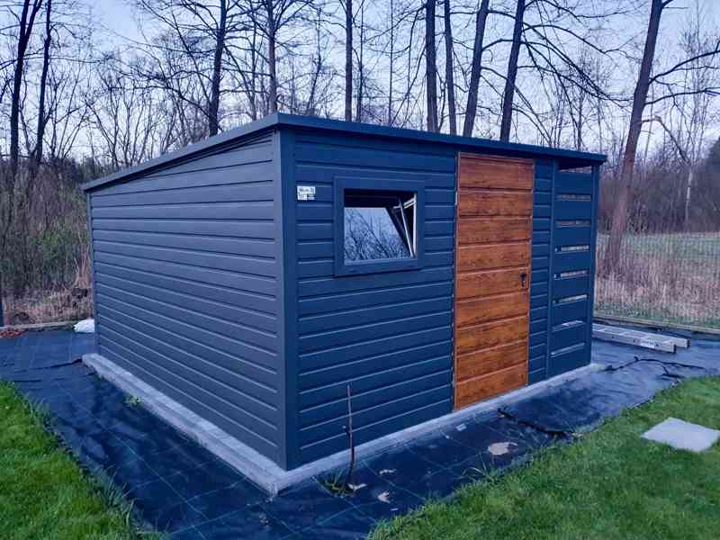 Zahradní domek 3x4 přístřešek 1x4 dveře - okno - okapy TS623 - foto 5