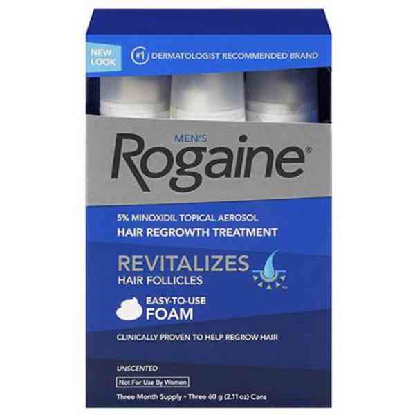 ROGAINE FOAM 5% minoxidil pěna pro muže 3x 60 ml - foto 1