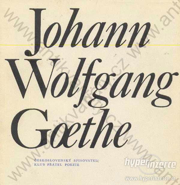 Johann Wolfgang Goethe 1973 Československý sp. - foto 1