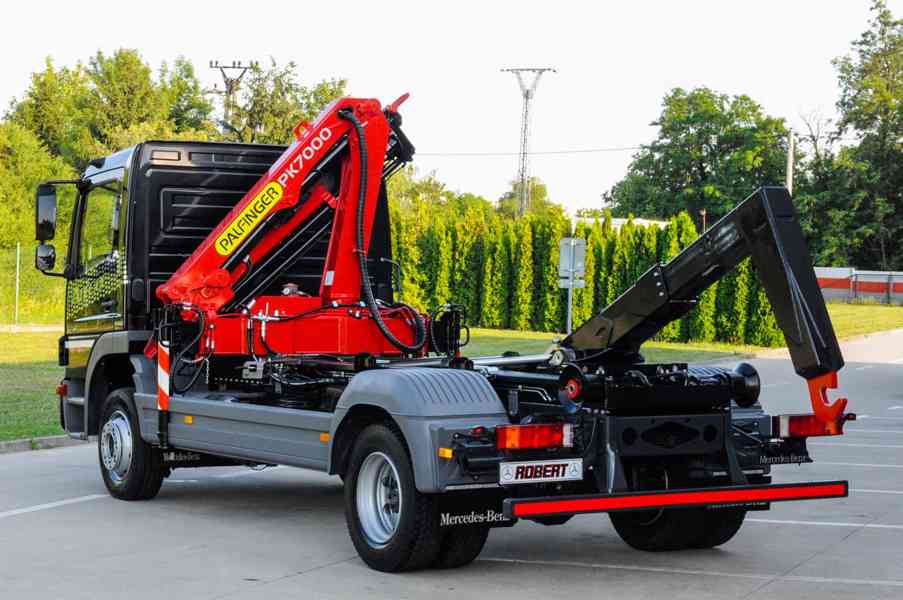 MERCEDES ATEGO 1218 - NOVÝ HÁKOVÝ NOSIČ KONTEJNERŮ + RUKA - foto 97