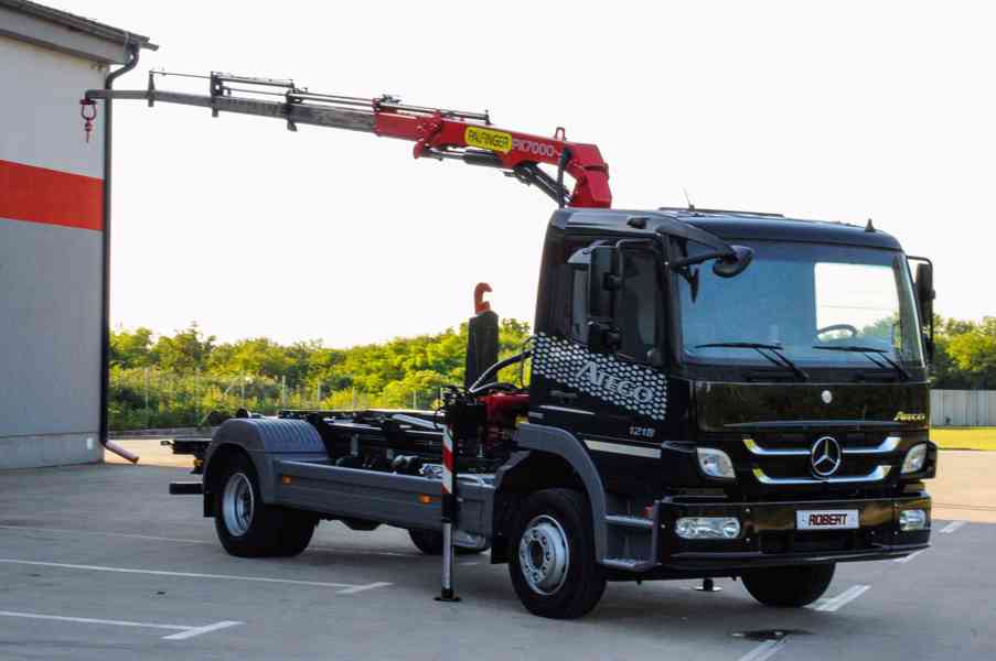 MERCEDES ATEGO 1218 - NOVÝ HÁKOVÝ NOSIČ KONTEJNERŮ + RUKA - foto 113
