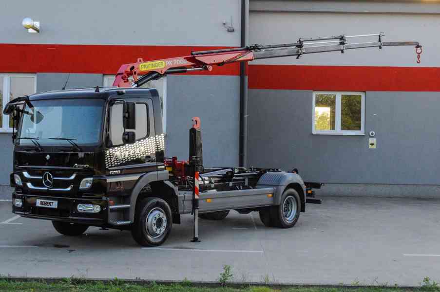 MERCEDES ATEGO 1218 - NOVÝ HÁKOVÝ NOSIČ KONTEJNERŮ + RUKA - foto 112