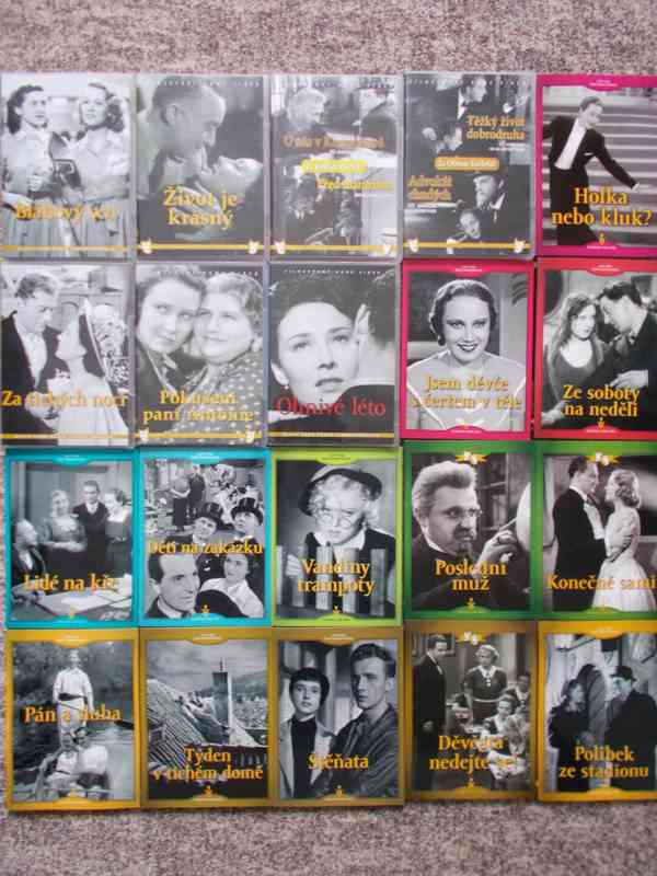 dvd  - kolekce a černobílé filmy pro pamětníky