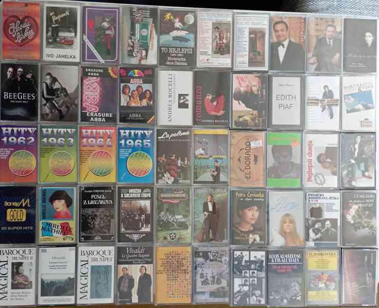 Magnetofonové kazety vydané 90.léta,  hity 60.léta a podobně