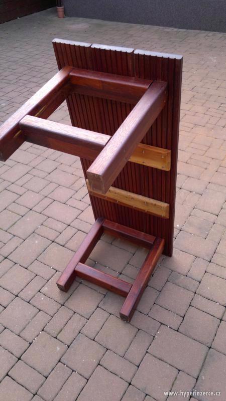 Prodám luxusní lavičku z merbau 105cm X 44cm X44cm - foto 7