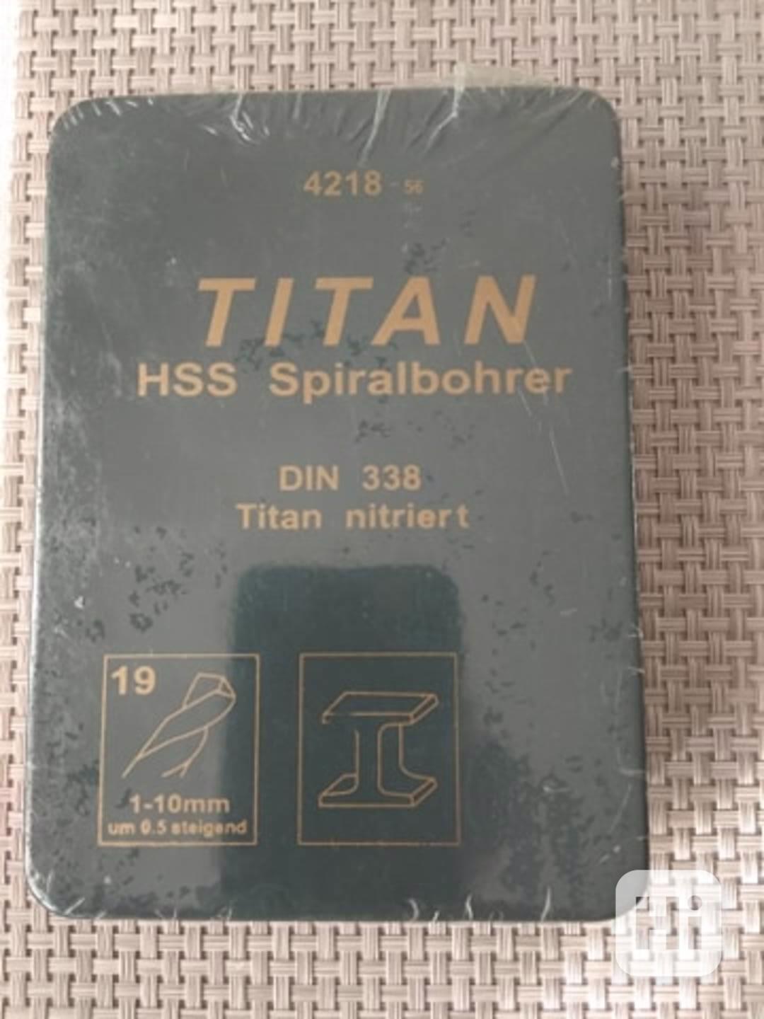  Titanové HSS vrtáky - 19 ks sada DIN 338 - foto 1