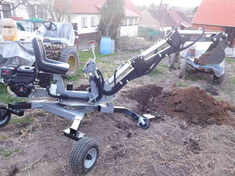 Minibagr Jansen MB-360°  benzínový kráčející bagr NOVÝ - foto 10