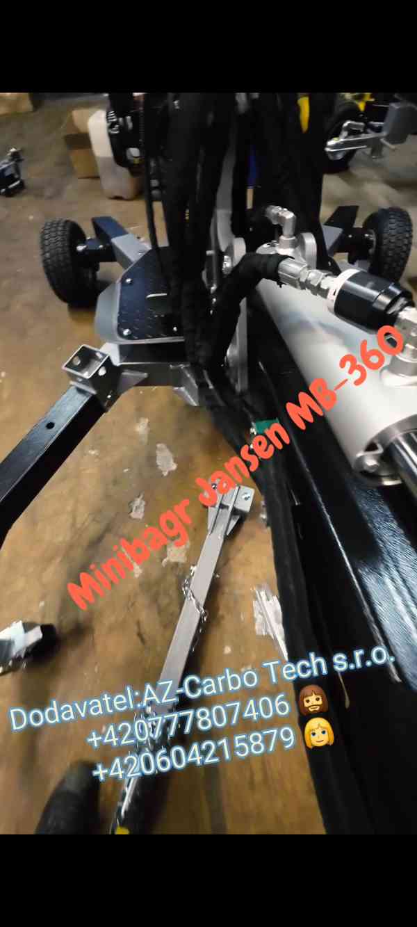 Minibagr Jansen MB-360°  benzínový kráčející bagr NOVÝ - foto 7