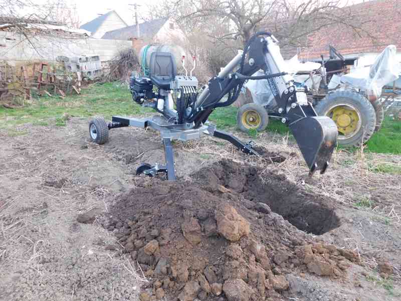 Minibagr Jansen MB-360°  benzínový kráčející bagr NOVÝ - foto 9