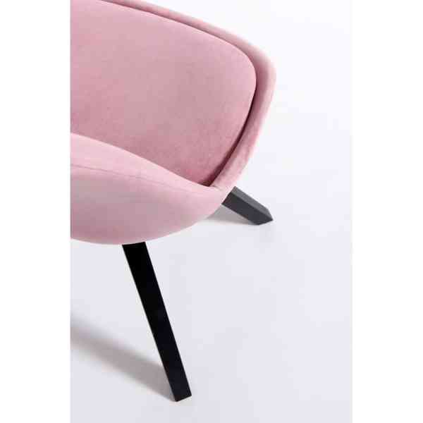 2 růžové jídelní židle Essentials Dima - foto 3
