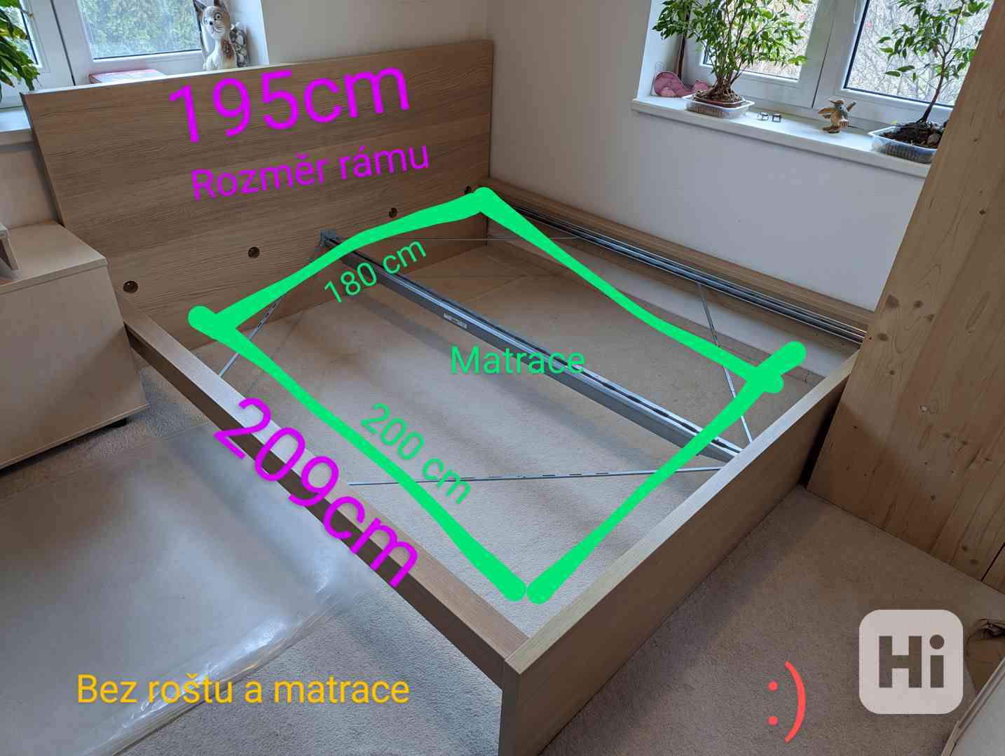 IKEA postel 200x180 - bazar - Hyperinzerce.cz