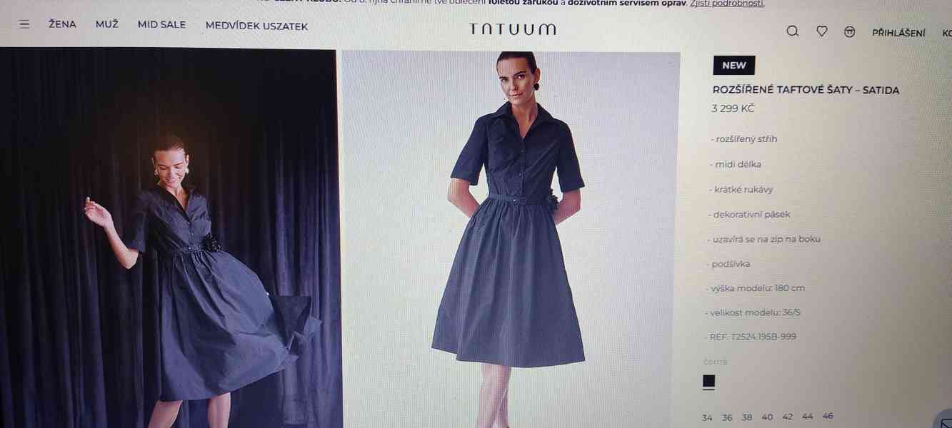 DÁMSKÉ TAFTOVÉ ŠATY - foto 2