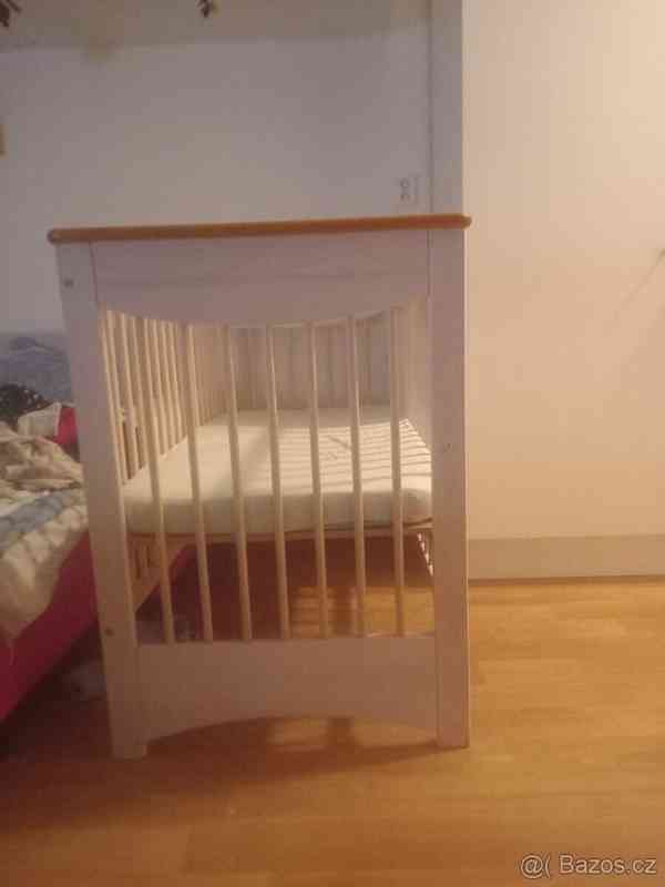 Postýlka s matrací - foto 2