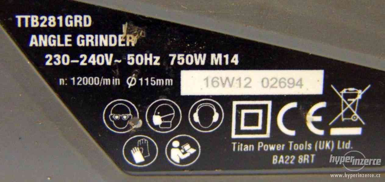 Titan TTB281GRD 750W 4 1/2 "ANGLE GRINDER 230-240V - foto 6