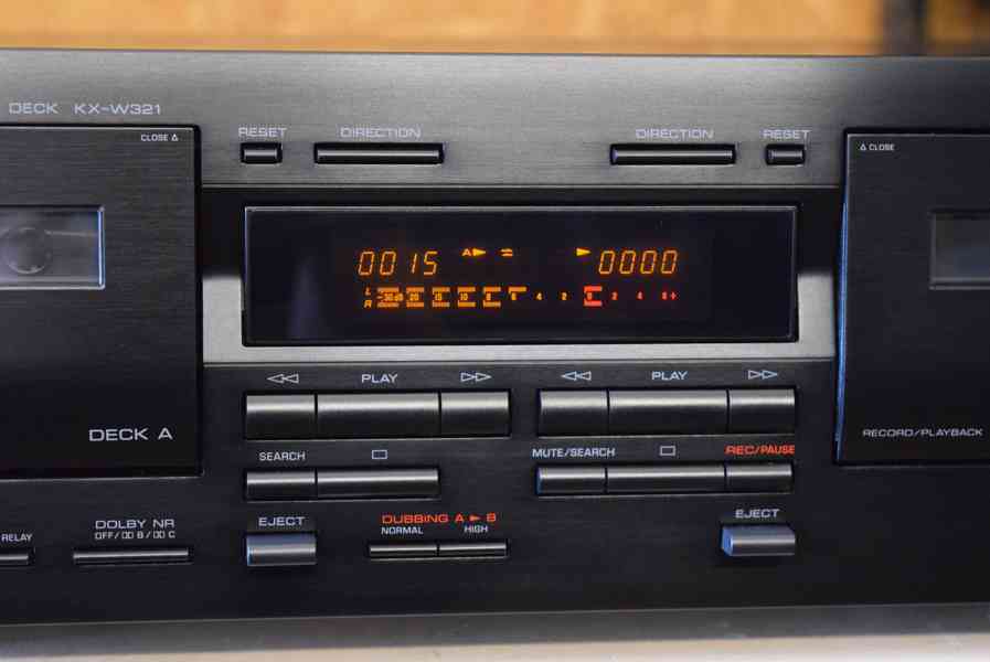 YAMAHA KX-W321 PĚKNÝ A VÝBORNÝ STEREO TAPE DECK !!  - foto 3