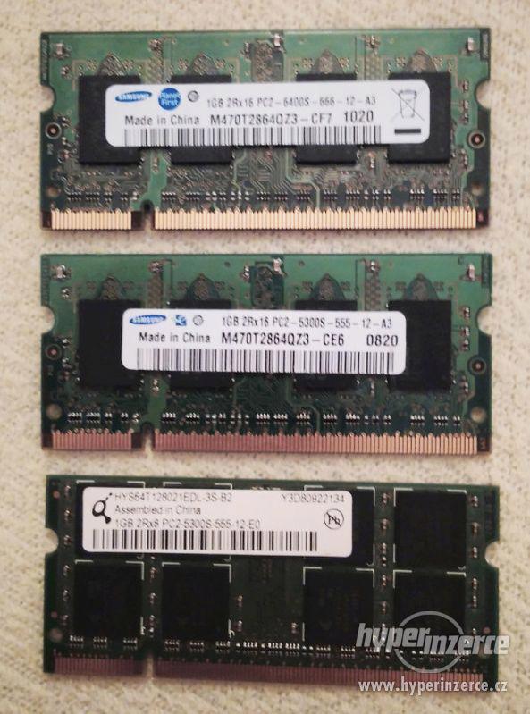 RAM paměti pro PC i notebooky - DDR-DDR2-DDR3 - 512MB až 2GB - foto 2
