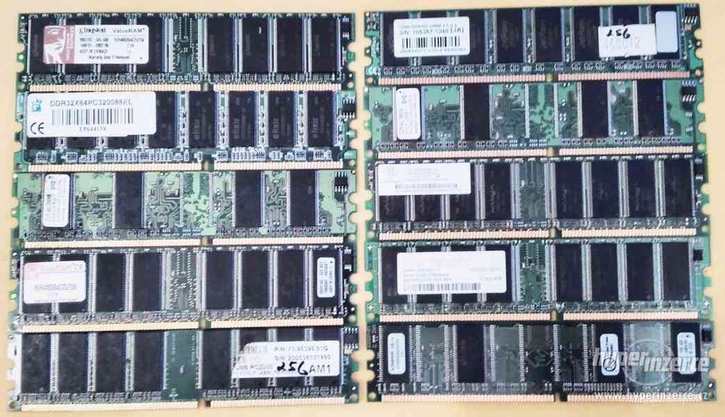 RAM paměti pro PC i notebooky - DDR-DDR2-DDR3 - 512MB až 2GB - foto 3