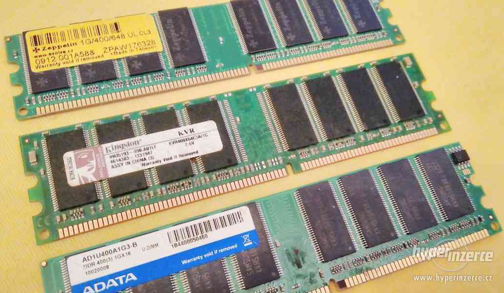 RAM paměti pro PC i notebooky - DDR-DDR2-DDR3 - 512MB až 2GB - foto 5