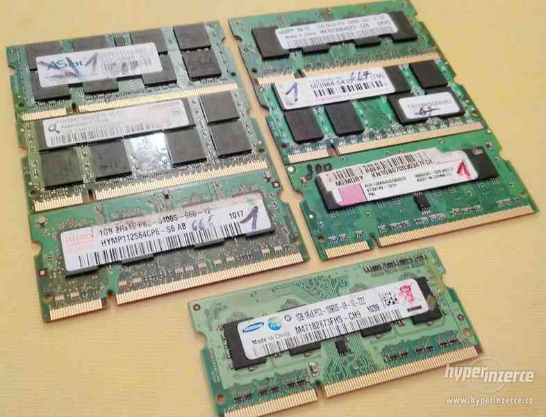 RAM paměti pro PC i notebooky - DDR-DDR2-DDR3 - 512MB až 2GB - foto 9