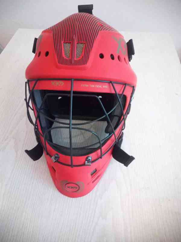 Florbalová brankářská helma X3M ELITE RAY RED  - foto 1