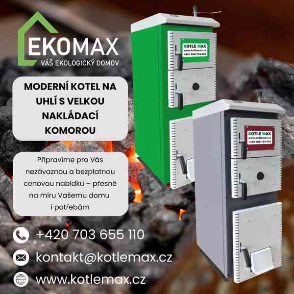 Kotel na tuhá paliva - uhlí - 13 kW