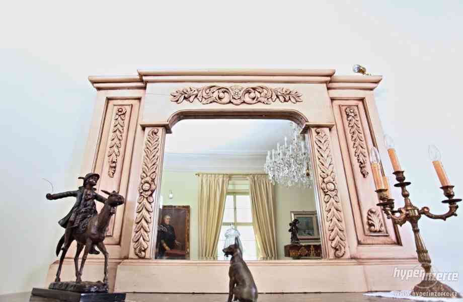 Neobarokní komoda se zrcadlem. Mramor - foto 6