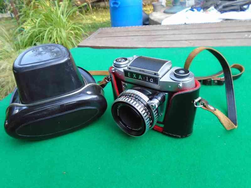 Retro foto foťák fotoaparát Exa 1a + Tessar 2.8/50 Zeiss top - foto 18