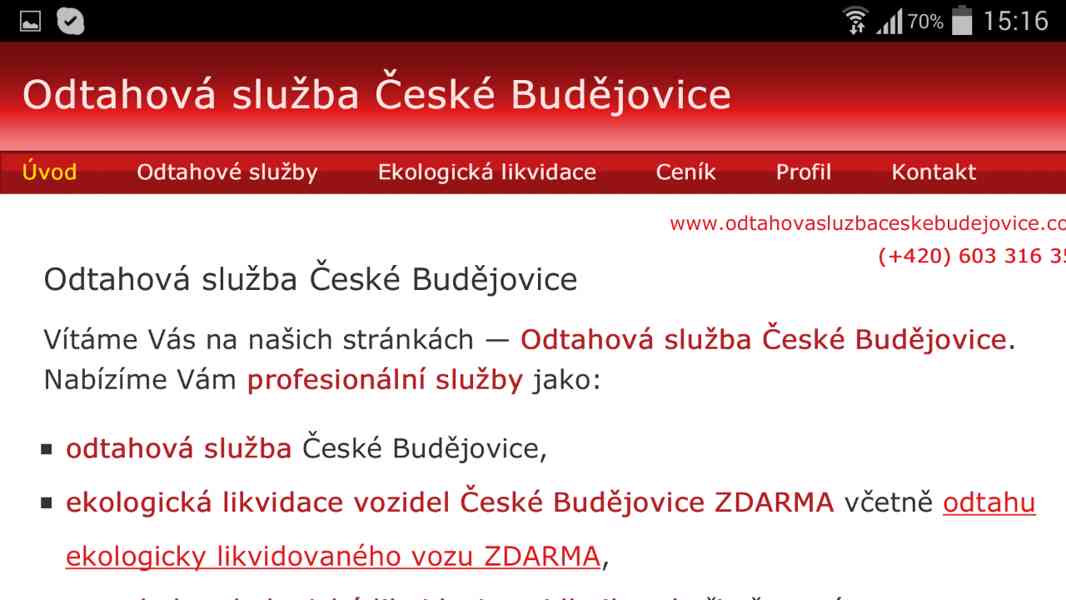 Likvidace vozidel a odtahová služba České Budějovice - foto 1