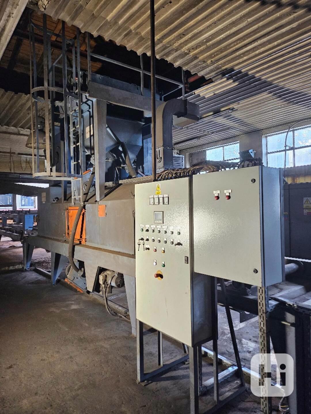 Průběžný trskač TTP 1000/600mm,  tryskací stroj s turbínami. - foto 1