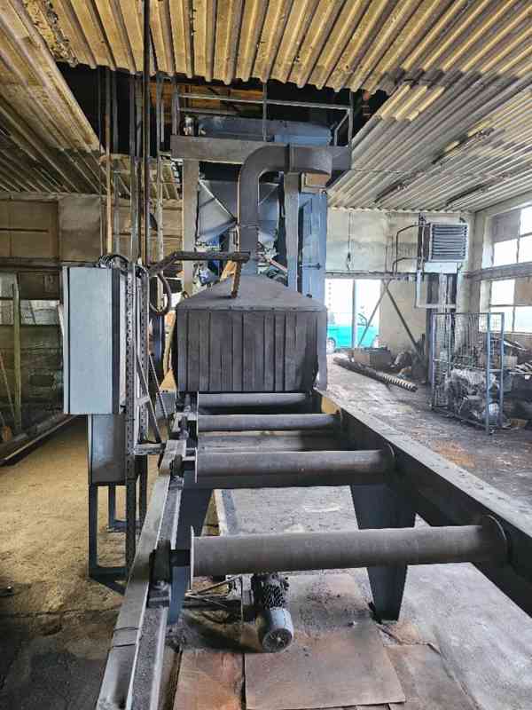 Průběžný trskač TTP 1000/600mm, tryskací stroj s turbínami. - foto 4