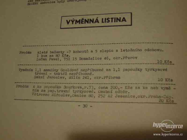 Informační zpravodaj - exotáři 1972-73. - foto 7