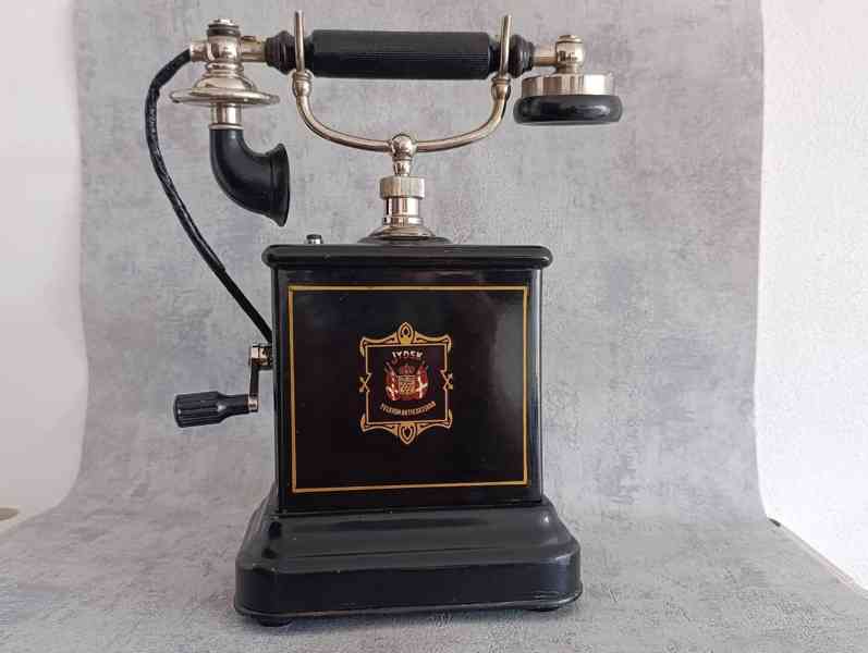 Velmi starý dánský telefon JYDSK Telefon Aktieselskab - foto 16