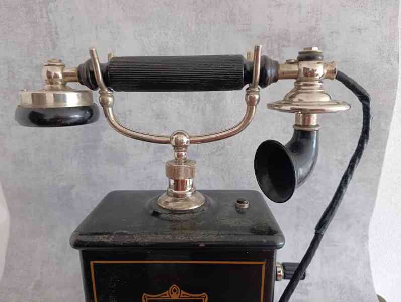Velmi starý dánský telefon JYDSK Telefon Aktieselskab - foto 7
