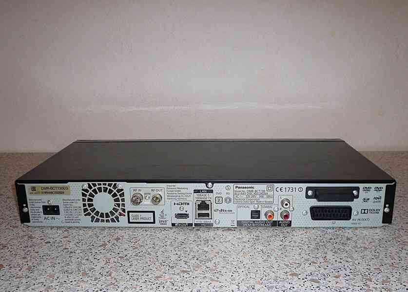 ⚠️⚡️Panasonic DMR-BCT730 3D Blu-ray rekordér / 500GB HDD - foto 6