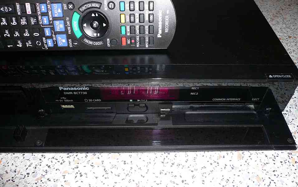 ⚠️⚡️Panasonic DMR-BCT730 3D Blu-ray rekordér / 500GB HDD - foto 3