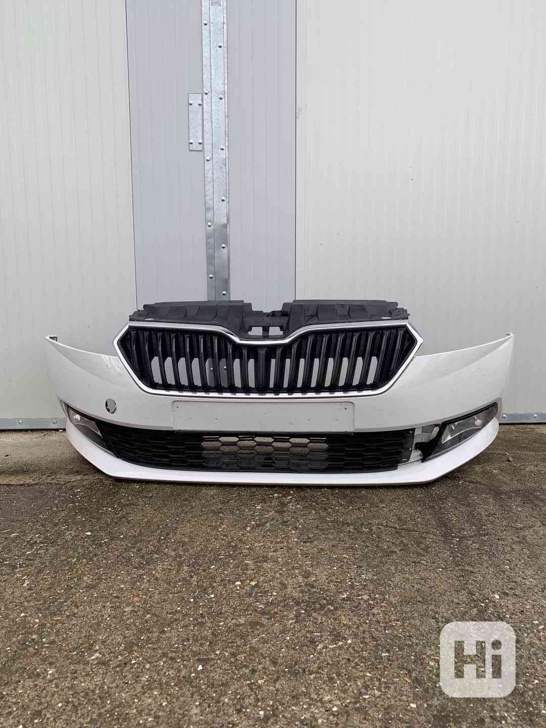 predni naraznik skodA fabia iii 3 lift bily maska - foto 1