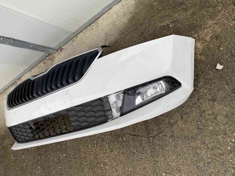 predni naraznik skodA fabia iii 3 lift bily maska - foto 5