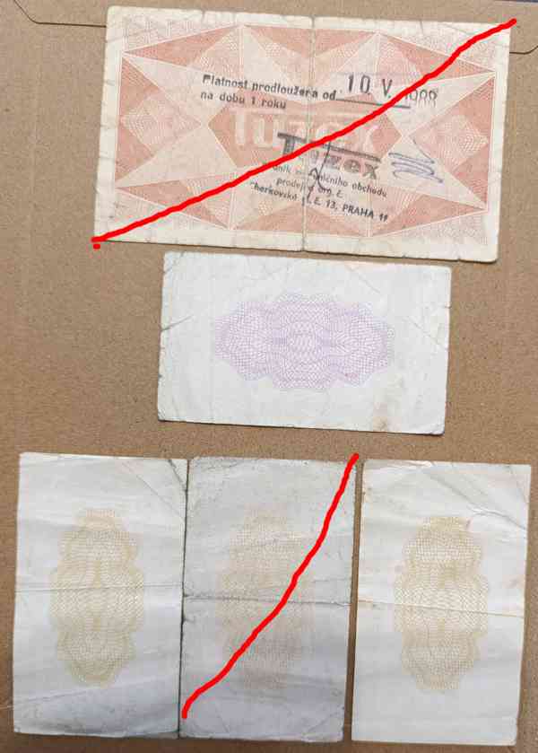 Staré TUZEXové poukázky BONY - foto 2