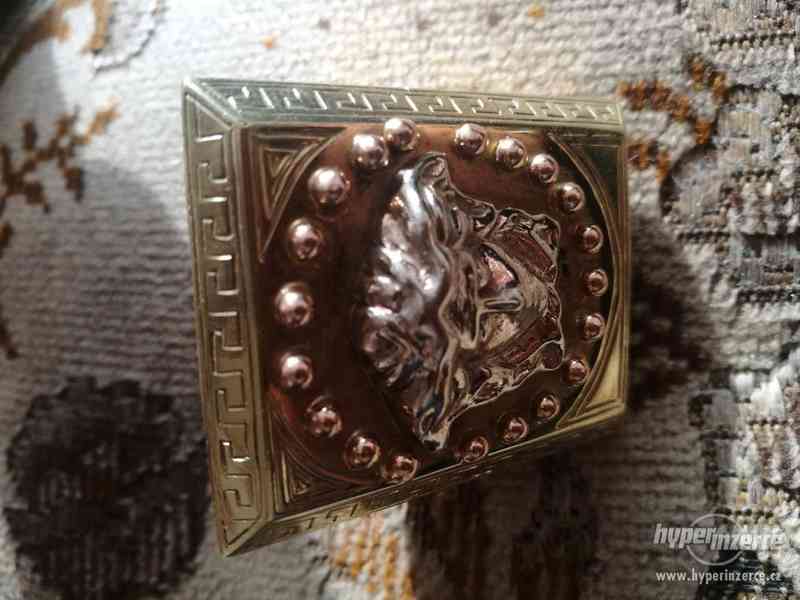 Zlatý masivní prsten 44.85g Versace - foto 4