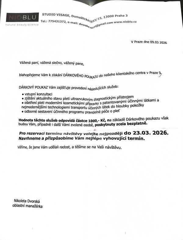 dárkový poukaz na kosmetiku - foto 3